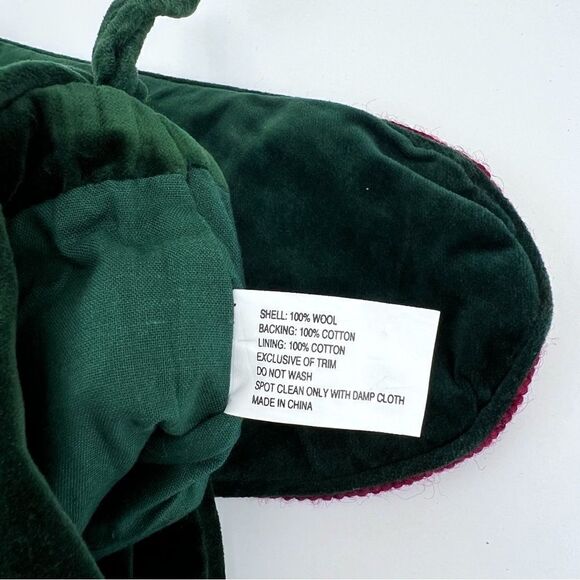 WILLIAMS SONOMA HEIRLOOM WOOL PERSONALIZED Kitties TREE CHRISTMAS STOCKING - Picture 4 of 6